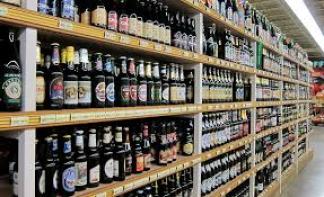 Aisles and aisles of beer